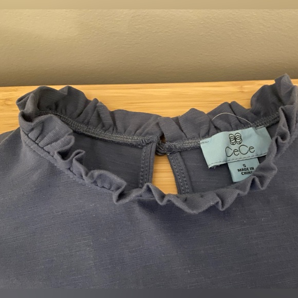 5 for $15- CeCe Ruffle Knit Top - Picture 4 of 6